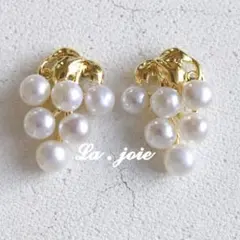 高品質 天然 淡水真珠 ホワイト パール ピアス