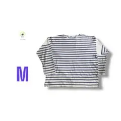 【各種割引】インフォ ビューティー アンド ユース ボーダー 長袖 Tシャツ Mのサムネイル