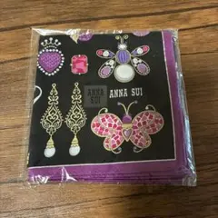 ANNA SUI 蝶と宝石デザイン アナスイ ブラック
