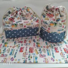 3点セット　お弁当袋　コップ袋　ランチョンマット