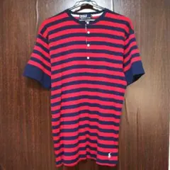 【Ralph Lauren】 ラルフローレン ボーダー Tシャツ ヘンリーネックのサムネイル