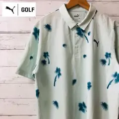 PUMA プーマ ゴルフウェア ポロシャツ アロハ XLサイズ