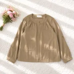 【美品】マッキントッシュ フィロソフィー ノーカラー ジップアップ ジャケットのサムネイル