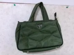 100607　ゲス　GUESS　トートバッグ　モスグリーン