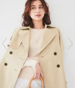 ＊美品【アンタイトル】スプリングコート ウォッシャブル ベルト ネイビー 4 2025年最新】untitled スプリングコートの人気アイテム - メルカリ