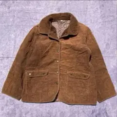 00's vintage コート アウター ブラウン コーデュロイジャケット 茶