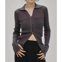 TODAYFUL Sheer Skipper Knit スカイブルー
