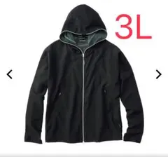 3L 新品 ワークマン エックスシェルター 暑熱 フーディー ブラック