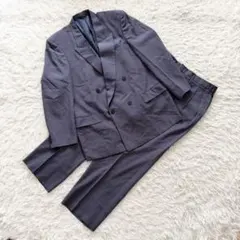 ヴィンテージ　90s ダブル　セットアップ　スーツ　パープル　紫　菅田将暉　XL