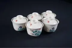 a672 幸兵衛窯 白磁金襴手蓋向付 共箱 懐石道具 蓋物 加藤卓男 花唐草浮彫 a672 幸兵衛窯 白磁金襴手蓋向付 共箱 懐石道具 蓋物 加藤卓男 花唐草