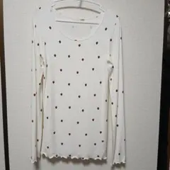♡gelato pique ドット柄長袖Tシャツ サイズFのサムネイル