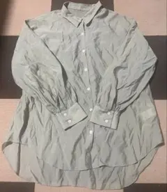 グローバルワーク シアーシャツ グリーン M