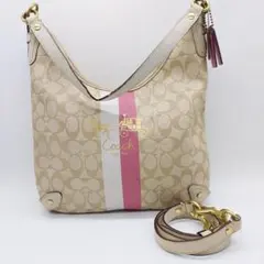 良品　COACH ショルダーバッグ　2WAY　シグネチャー