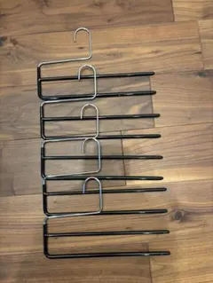 mawa（マワ）ハンガー　ダブルパンツ　5本 ブラック