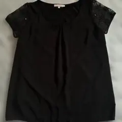 PROPORTION BODY DRESSING 袖レースブラウス ブラック Sのサムネイル