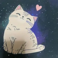 まち無し猫柄ポーチ