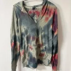 PINK 【Ｓ】タイダイ フード付きパーカー 古着