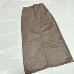 prorse verse秋冬物タイトロングスカートSサイズ　ブラウン系