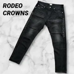 RODEO CROWNS ブラックデニム　ストレート DENIM 希少