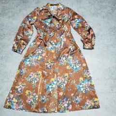 ZARA ザラ 花柄ワンピース ロングワンピース レトロワンピース 花柄 M