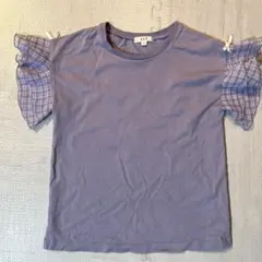 a.v.v フリル袖Tシャツ パープル 150のサムネイル