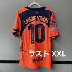 ラスト XXL 橙 バルセロナ ヤマル ユニフォーム サッカー　ワールドカップのサムネイル