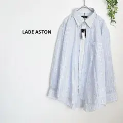 LADE ASTON 新品未使用✨ストライプワイシャツ　メンズ　LL 長袖