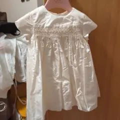 Bonpoint 刺繍入りワンピース 95cm未満