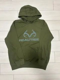 REALTREE フード付きパーカー オリーブグリーン