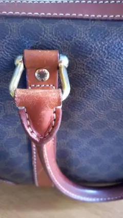 ヴィンテージ★★マカダム柄ミニボストンバッグ★セリーヌ