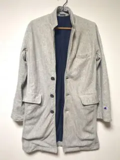 Champion BEAMS コラボ グレー チェスターコート S