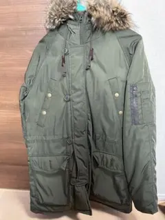 ミリタリージャケット オリーブグリーン ファー付き
