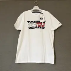 新品タグ付きTOMMY JEANS トミージーンズ ホワイト Tシャツ M 綿