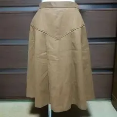 最終再値下げ昭和レトロ膝丈スカートVintage♡クリーニング済み♡キャメル
