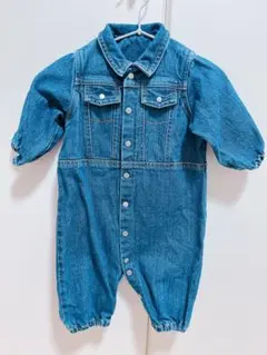 COMME CA ISM デニムロンパース 50〜70cm
