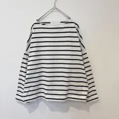 アメリカンホリック ボーダー カットソー 長袖 アイボリー Mサイズ　ゆったり