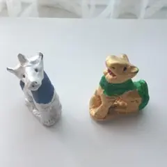 ハンドメイド 粘土 狛犬 動物 置物 工作