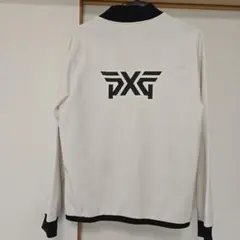PXG ホワイトジャケット 裏起毛、スカルデザイン