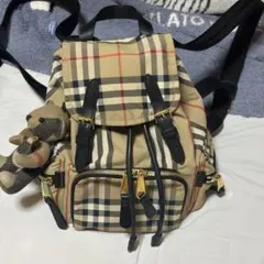 美品 バーバリー Burberry リュック バックパック ノバチェック Sのサムネイル