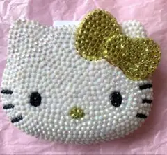 ハローキティ　ジュエルケース　アクセサリーケース　デコ　サンリオ　イエロー　黄色