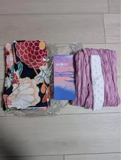 花柄浴衣・ドット帯セット