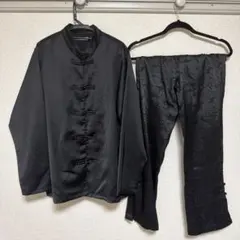 tnewties 《茶葉でも占えます》チャイナバックルベルベットトップス 黒