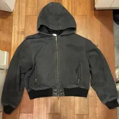 ANDPER HUNK フード付きダークグレー L