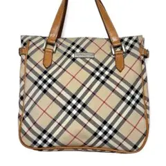 BURBERRY BLUE LABEL バーバリー ノバチェック ハンドバッグ