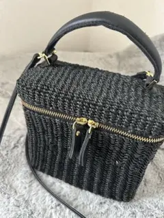 TheBagmati バニティーかごバッグ ブラック