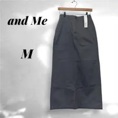新品タグ付　and Me アドミー　ハイウエスト　ベイカースカート M グレーのサムネイル