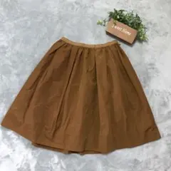 【新品】NOLLEY'S フレアスカート（36）ブラウン