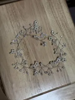 パールヘッドドレス ウェディング用