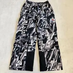 ゼロエクスポーザー 幾何学 パンツ ワイド【M】黒白灰 防寒 スキー 海外古着のサムネイル