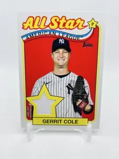 2024 Topps ALL STAR 実使用ジャージ ゲリット・コール